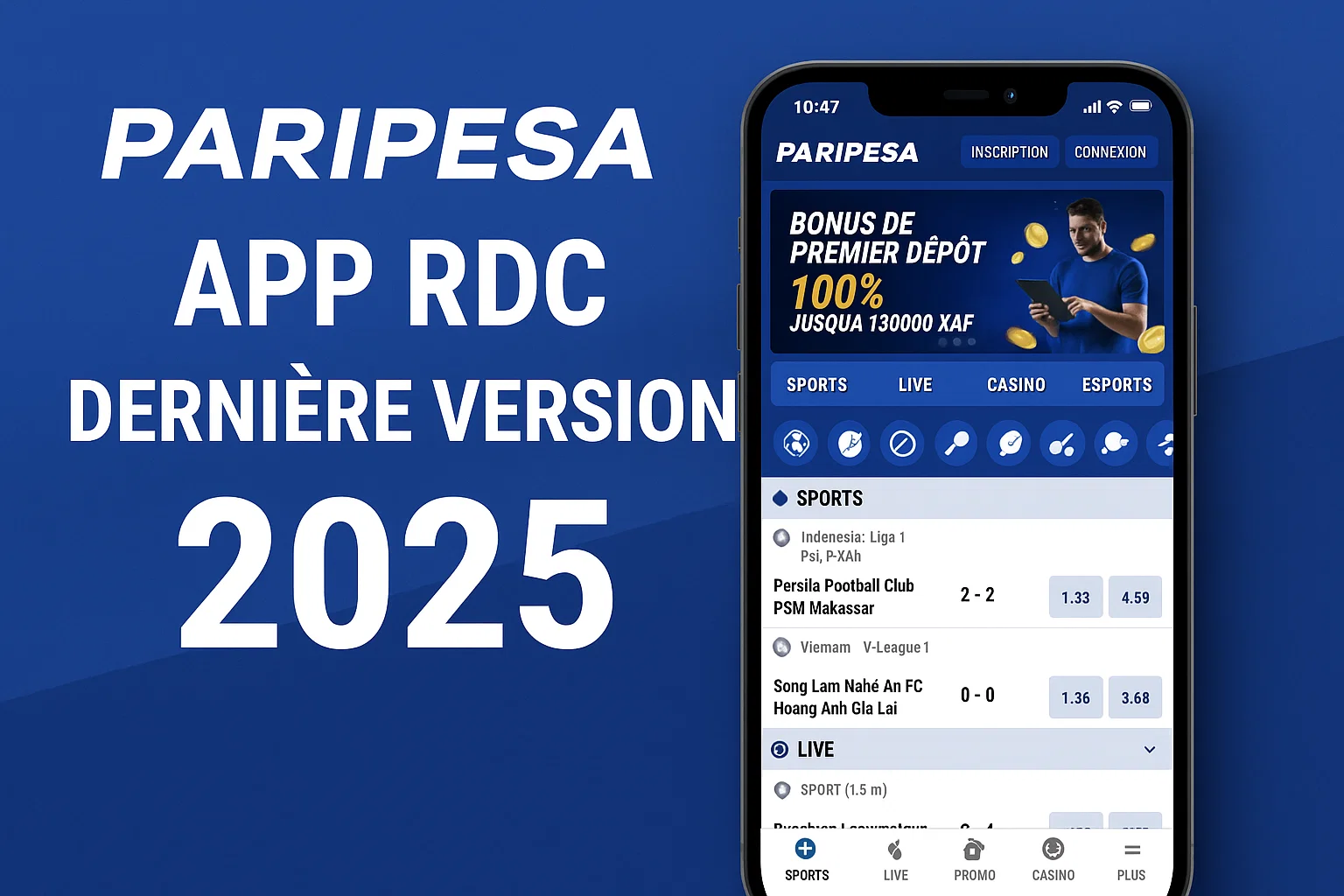 paripesa apk télécharger